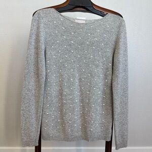 Benedetta B. Wool Cashmere Gray Sweater (S) – Made in Italy